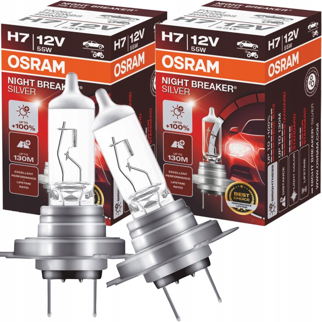 Żarówki halogenowe H7 Osram Night Breaker